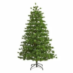 Wholesale 🎁 Nearly Natural 7’ Yukon Mixed Pine Artificial 🎄 Christmas Tree 🤩