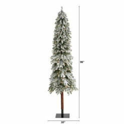 Flash Sale 😀 Nearly Natural 8’ Flocked Grand Alpine Artificial 🎄 Christmas Tree ❤️ -Nearly Natural Sales unnamed file 2357