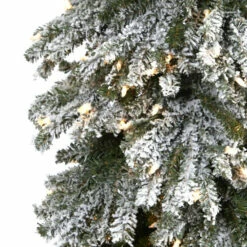 Flash Sale 😀 Nearly Natural 8’ Flocked Grand Alpine Artificial 🎄 Christmas Tree ❤️ -Nearly Natural Sales unnamed file 2358