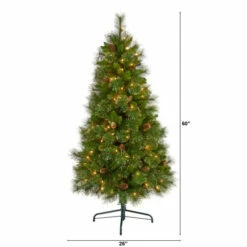 Hot Sale ✨ Nearly Natural 5’ Golden Tip Pine Artificial ❄ Christmas Tree W/ Lights 🤩 -Nearly Natural Sales unnamed file 2369