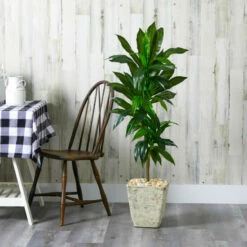 Best Sale 😀 Nearly Natural 4’ Dracaena Artificial Plant White Planter (Real Touch) 🧨 -Nearly Natural Sales unnamed file 2378