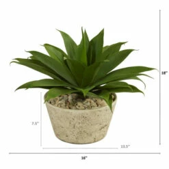 Budget 🛒 Nearly Natural 1.5’ Agave Succulent Artificial Plant In White Planter 🧨 -Nearly Natural Sales unnamed file 2380