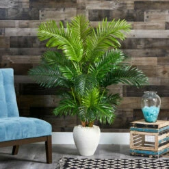 Wholesale 👍 Nearly Natural 62” Hawaii Palm Artificial Tree In White Planter ⌛ -Nearly Natural Sales unnamed file 2393
