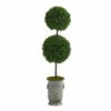 Buy ✨ Nearly Natural 50” Boxwood Artificial Topiary MetalPlanter UVResistant 🌟 -Nearly Natural Sales unnamed file 2394