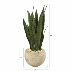 Hot Sale 🧨 Nearly Natural 32” Sansevieria Artificial Plant Sand Colored Planter 😀 -Nearly Natural Sales unnamed file 2408