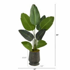 Top 10 👏 Nearly Natural 50” Travelers Palm Artificial Tree Ribbed Metal Planter ⌛ -Nearly Natural Sales unnamed file 2419