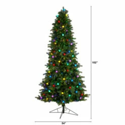 Flash Sale 💯 Nearly Natural Mountain Fir With Multi Color LED Lights 🔥 -Nearly Natural Sales unnamed file 2465