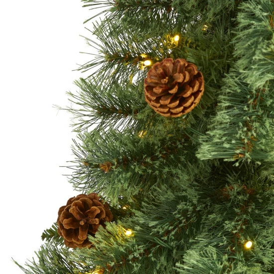 Brand new β Nearly Natural Mountain Pine π Christmas Tree With Lights β¨ 4 Brand new β Nearly Natural Mountain Pine π Christmas Tree With Lights β¨ - Image 2