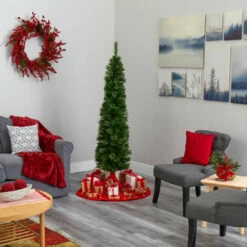 Promo 😉 Nearly Natural Green Pencil 🎄 Christmas Tree With 150 LED Lights 🥰 -Nearly Natural Sales unnamed file 2536