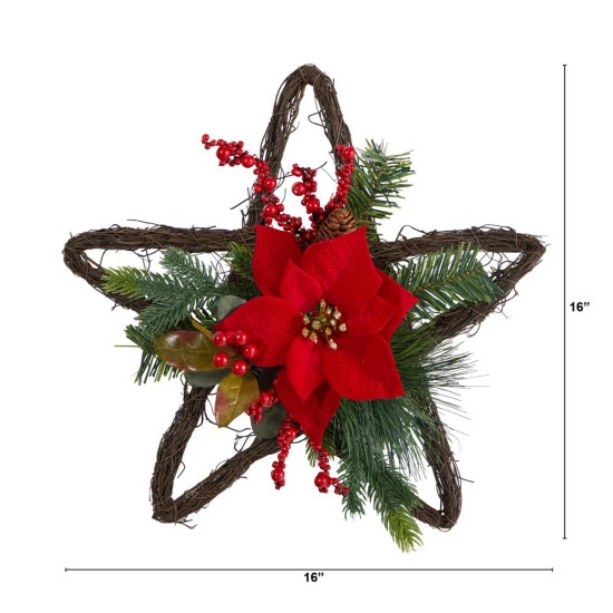 Best reviews of π Nearly Natural 16β Holiday π
Christmas Poinsettia Star Twig Wreath π― 4 Best reviews of π Nearly Natural 16β Holiday π
Christmas Poinsettia Star Twig Wreath π― - Image 2