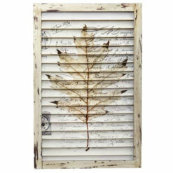 Coupon 🧨 Nearly Natural Maple Leaf Window Shutter Wall Decor 🧨