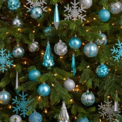 Promo ⭐ Nearly Natural Holiday Shatterproof, 52 Count 🎅 Christmas Tree Ornament Box Set, 80mm To 150mm With Reusable Tray 😍 -Nearly Natural Sales unnamed file 29