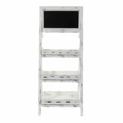 Best Pirce ✨ Nearly Natural 3' White Washed Farmhouse Stand With Chalkboard 😉 -Nearly Natural Sales unnamed file 303