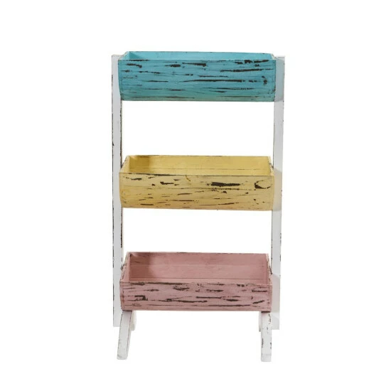 New β€οΈ Nearly Natural 23" Three Shelf Farmhouse Multipurpose Stand π 4 New β€οΈ Nearly Natural 23" Three Shelf Farmhouse Multipurpose Stand π - Image 2