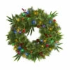 Budget 😀 Nearly Natural 24 In. Mixed Pine 🎄 Christmas Wreath With Lights 🥰 -Nearly Natural Sales unnamed file 346