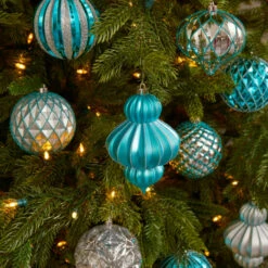 Hot Sale 😉 Nearly Natural Holiday Lux Shatterproof, 12 Count ❄ Christmas Tree Ornament Set, 100mm With Re-Useable Box ✔️ -Nearly Natural Sales unnamed file 36