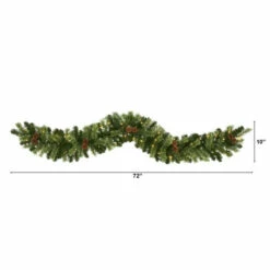 Buy 😍 Nearly Natural 6' 🔔 Christmas Garland With 50 Multicolored LED Lights 🎁 -Nearly Natural Sales unnamed file 363