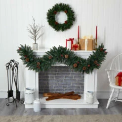 Coupon 𧨠Nearly Natural 6' Snow Dusted Artificial β Christmas Garland With Lights β 11 Coupon 𧨠Nearly Natural 6' Snow Dusted Artificial β Christmas Garland With Lights β -Nearly Natural Sales unnamed file 375