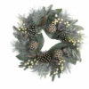 Best Sale ❤️ Nearly Natural 24 In. Snow Tipped Holiday Artificial Wreath Ornaments 🛒 -Nearly Natural Sales unnamed file 386