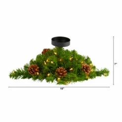 Cheap ❤️ Nearly Natural 16 In. 🔔 Christmas Pine Candelabrum With 35 Lights And Pine Cones ❤️ -Nearly Natural Sales unnamed file 393