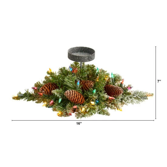 Deals π Nearly Natural 16 In. Flocked Artificial π
Christmas Pine Candelabrum With 35 Multicolored Lights And Pine Cones π 6 Deals π Nearly Natural 16 In. Flocked Artificial π
Christmas Pine Candelabrum With 35 Multicolored Lights And Pine Cones π - Image 4