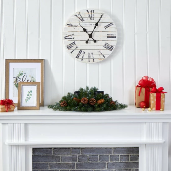 Best Sale β Nearly Natural 24 In. Flocked And Glittered Artificial π Christmas Double Candelabrum With 35 Multicolored Lights And π 5 Best Sale β Nearly Natural 24 In. Flocked And Glittered Artificial π Christmas Double Candelabrum With 35 Multicolored Lights And π - Image 3