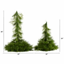 Cheap 🤩 Nearly Natural 24 In. And 36 In. Table Top/Hanging Artificial 🎄 Christmas Decor Set Of 2 🌟 -Nearly Natural Sales unnamed file 409