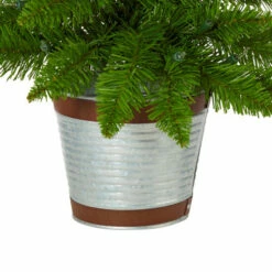 Buy 🎁 Nearly Natural 2 Ft. Providence Pine Artificial 🎁 Christmas Tree In Decorative Planter With 35 Warm White Lights And 🌟 -Nearly Natural Sales unnamed file 451