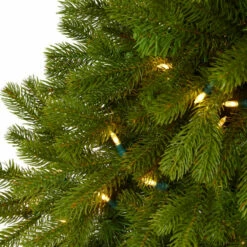 Best deal 👍 Nearly Natural 4' Cambridge Spruce Flat Back Artificial ❄ Christmas Tree With 100 Warm White Multifunction LED Lights 🎉 -Nearly Natural Sales unnamed file 456