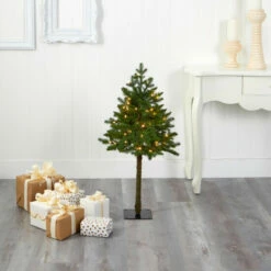 New ⌛ Nearly Natural 3' Swiss Alpine Artificial 🎄 Christmas Tree With 50 Clear LED Lights And 60 Bendable Branches ✔️ -Nearly Natural Sales unnamed file 465