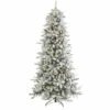 Outlet 🎁 Nearly Natural 7.5 Ft. Flocked Livingston Fir Artificial 🎄 Christmas Tree With Pine Cones And 500 Clear Warm LED Ligh ❤️ -Nearly Natural Sales unnamed file 476