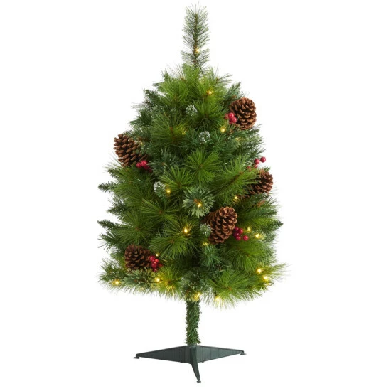 Flash Sale π₯ Nearly Natural 3 Ft. Montana Mixed Pine Artificial π Christmas Tree With Pine Cones, Berries And 50 Clear LED Lights β 3 Flash Sale π₯ Nearly Natural 3 Ft. Montana Mixed Pine Artificial π Christmas Tree With Pine Cones, Berries And 50 Clear LED Lights β