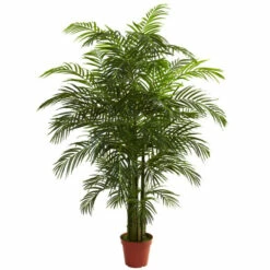 Discount 👍 Nearly Natural 6.5 Ft. Areca Palm UV Resistant Indoor/Outdoor Plant 😀