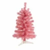 Best deal ⌛ Nearly Natural 2 Ft. Pink Artificial 🎄 Christmas Tree With 35 LED Lights And 72 Bendable Branches 💯