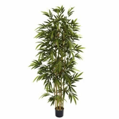Coupon 👏 Nearly Natural 6 Ft. Bamboo Tree With 1,024 Leaves 🎁