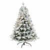Flash Sale 🎉 Nearly Natural 4' Flocked Vermont Mixed Pine Artificial 🔔 Christmas Tree With 100 Clear LED Lights 👏 -Nearly Natural Sales unnamed file 526