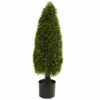 Hot Sale 🌟 Nearly Natural 3 Ft. UV Resistant Boxwood Tower Topiary ✔️ -Nearly Natural Sales unnamed file 53
