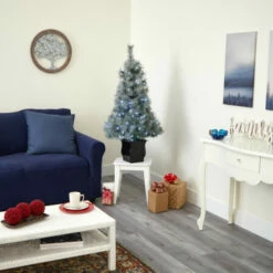 Cheapest 😉 Nearly Natural 4' Snowy Mountain Pine Artificial ❄ Christmas Tree With 150 LED Lights And Decorative Planter 👏 -Nearly Natural Sales unnamed file 534