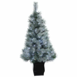 Cheapest 😉 Nearly Natural 4' Snowy Mountain Pine Artificial ❄ Christmas Tree With 150 LED Lights And Decorative Planter 👏 -Nearly Natural Sales unnamed file 535