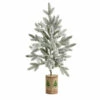 Best deal 🔥 Nearly Natural 28 In. Flocked 🎅 Christmas Artificial Tree In Decorative Planter ✔️ -Nearly Natural Sales unnamed file 540