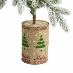 Best deal 🔥 Nearly Natural 28 In. Flocked 🎅 Christmas Artificial Tree In Decorative Planter ✔️ -Nearly Natural Sales unnamed file 543