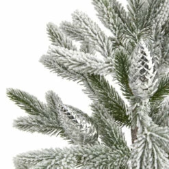 Best deal 🔥 Nearly Natural 28 In. Flocked 🎅 Christmas Artificial Tree In Decorative Planter ✔️ -Nearly Natural Sales unnamed file 545