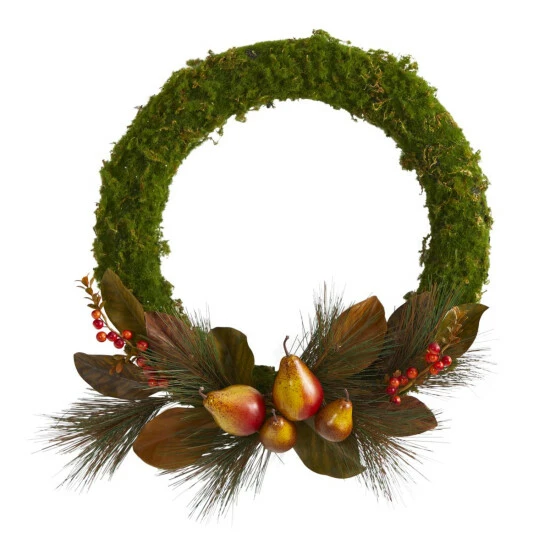 Coupon 𧨠Nearly Natural 22 In. Pear, Magnolia And Moss Artificial Wreath π― 3 Coupon 𧨠Nearly Natural 22 In. Pear, Magnolia And Moss Artificial Wreath π―
