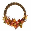 Best reviews of 🎁 Nearly Natural 22 In. Pumpkin And Maple Artificial Autumn Wreath With 50 Warm White LED Lights 🔔 -Nearly Natural Sales unnamed file 628