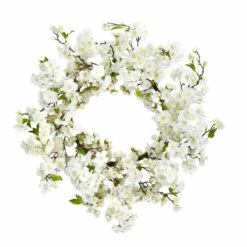 Wholesale ⭐ Nearly Natural 24" Cherry Blossom Wreath 🔔