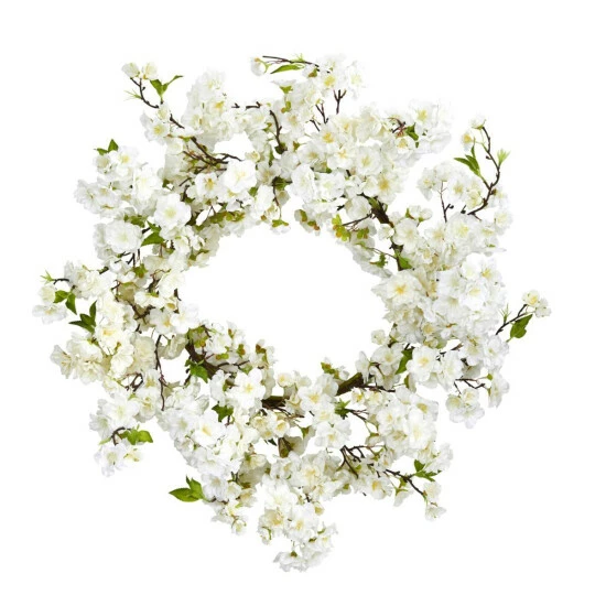 Wholesale β Nearly Natural 24" Cherry Blossom Wreath π 3 Wholesale β Nearly Natural 24" Cherry Blossom Wreath π