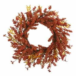 Top 10 🤩 Nearly Natural 18 In. Harvest Berry Artificial Wreath 🔥