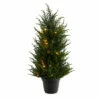 Budget ⭐ Nearly Natural 18 In. Cedar Artificial Tree With Lights UV Resistant ⌛ -Nearly Natural Sales unnamed file 65