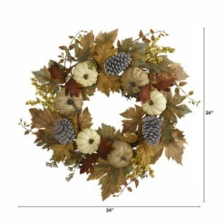 Cheapest π Nearly Natural 24 In. Fall Pumpkins, Pine Cones And Berries Artificial Wreath π 6 Cheapest π Nearly Natural 24 In. Fall Pumpkins, Pine Cones And Berries Artificial Wreath π -Nearly Natural Sales unnamed file 663