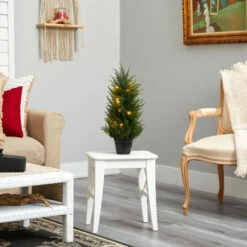 Budget ⭐ Nearly Natural 18 In. Cedar Artificial Tree With Lights UV Resistant ⌛ -Nearly Natural Sales unnamed file 67